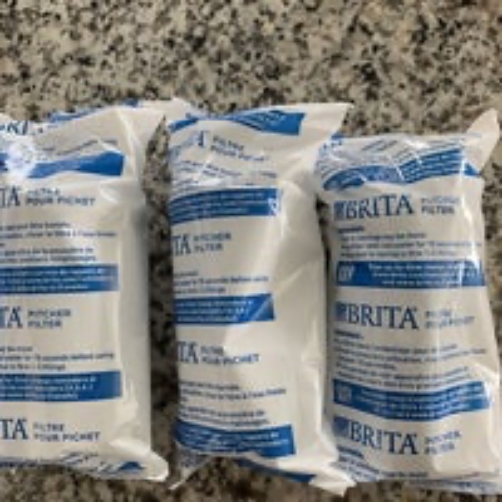 3 Brita Standard Replacement Water Filters for pitchers and dispensers White NEW